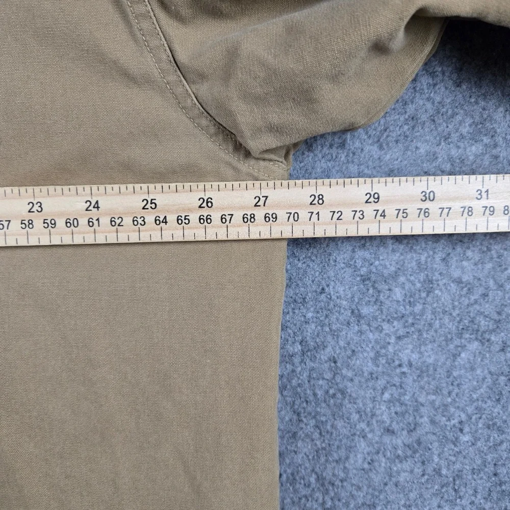 North Bay Barn Jacket Mens Large Tan Wool Lined Canvas Field Coat Workwear Chore
